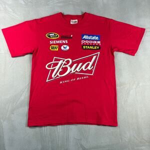 Kasey Kahne #9 Budweiser NASCAR Shirt Mens M Red Chase Authentics Y2K Racing Tee